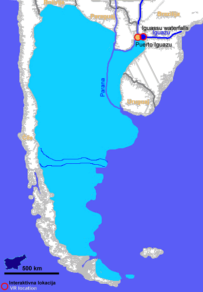 Zemljevid Argentine